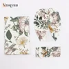 New Baby Vintage Print Child 3 Pcs Suit Newborn Anti Shock Swaddle Wrap Turban Hats Donut Hat Headband Blanket Set Four Seasons 1