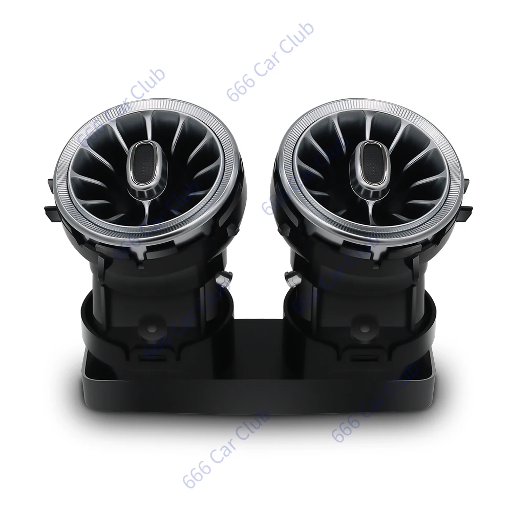 메르세데스 벤츠 E-쿠페 CLS G-클래스 W238 W434 C257 용 LED 후면 에어 벤트, 후면 터빈 공기 배출구 깍지 주변 조명, 64 색