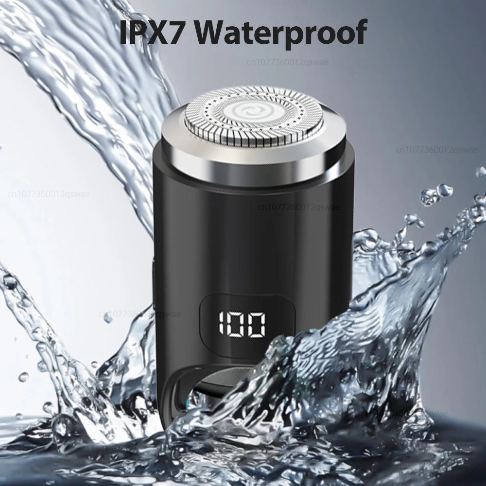 Electric Razor for Men Rechargeable Mini Shaver Wet-Dry Beard Body Hair Trimmer Portable Men's Electric Shaver Pocket Razor 6