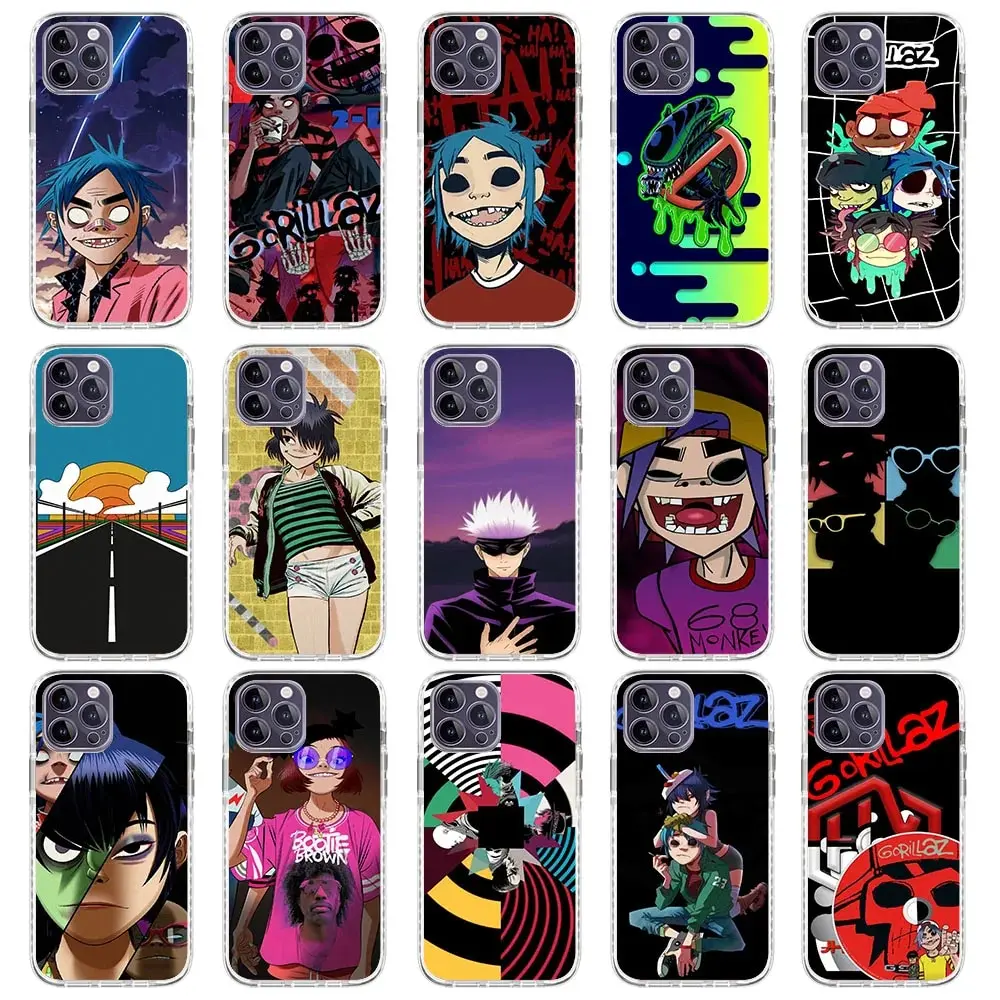 Js-29 Custodia Morbida Gorillaz Per Lg K11 K10 K22 K40 X4 Q52 K52 K40S K41S K50S K51S K61 K12 Max Plus Prime