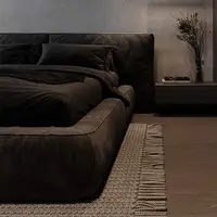 Chambre à coucher Unique lits nordique King Size tête de lit multifonctionnel cadres de rembourrage Muebles Para El Hogar meubles de maison 4