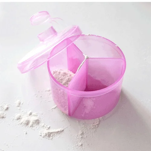 Pink Color Powder Infant Food Container