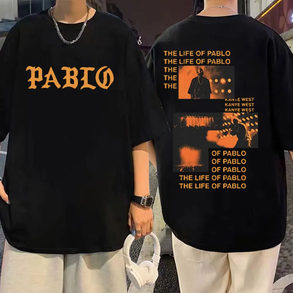 

Rapper Kanye West Album T Shirts Men Women Hip Hop Vintage Loose T-shirt Fashion Trend Casual Short Sleeve T-shirts Streetwear