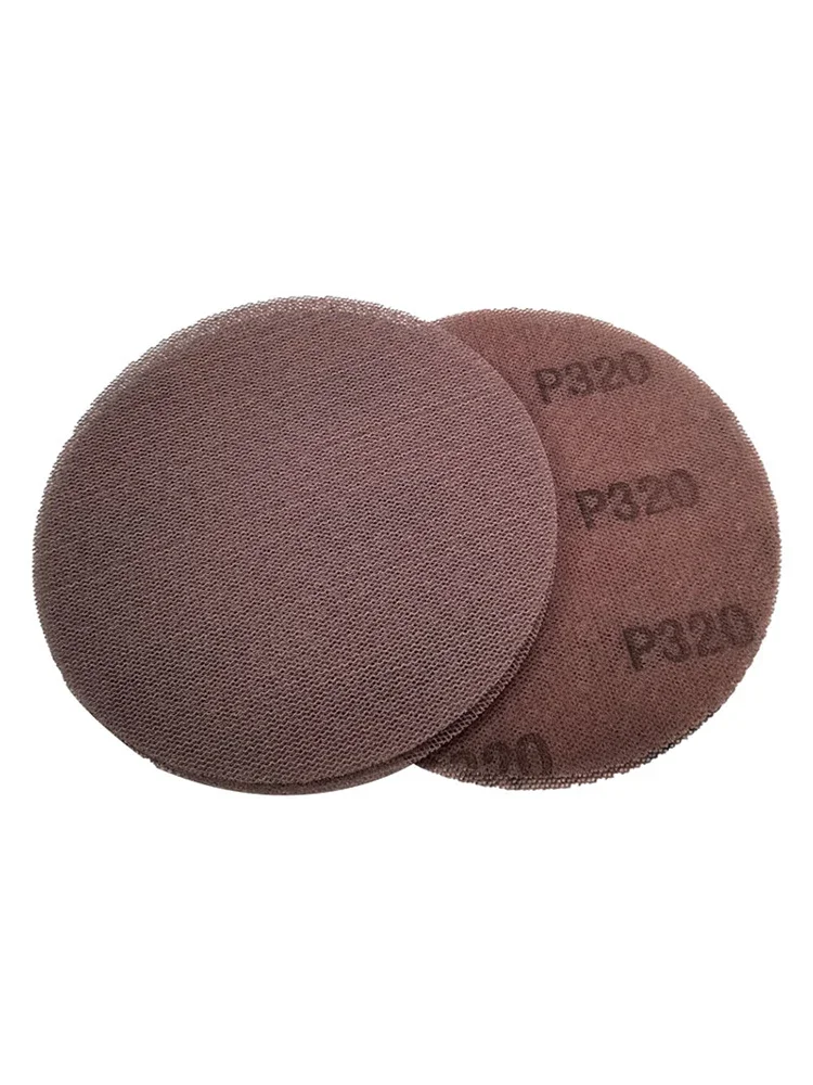 메쉬 연마 디스크 125mm/150mm 샌드페이퍼 샌딩 디스크 (미르카, 페스툴, 3M 샌더용) 5/6인치 건식 연마 공압식 원형 디스크