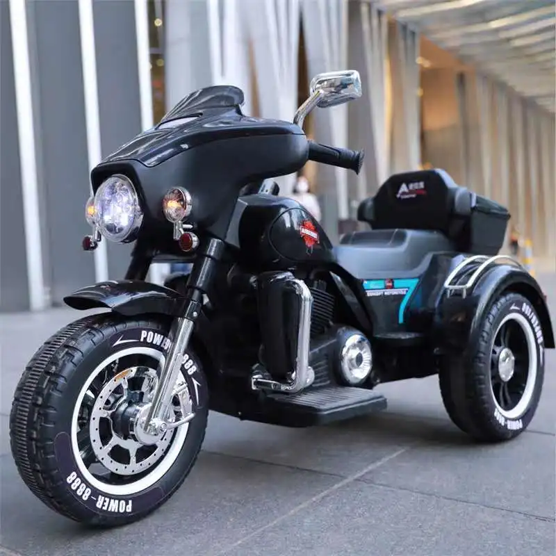 Children's Electric Motorcycle Tricycle 3-6y Male and Female Baby Double Drive Baby Stroller Toy Car Large Ride on Car children s electric motorcycle charging electric large tricycle stroller ride on car electric for kid children 1 8 years old