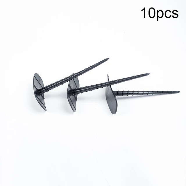 10 db Kerti Őrölt Körmök 14 Cm/5,5 Hüvelykes Műanyag Rögzítő Üvegházhatású Film Tüskés Gyomnövény Szőnyegbetét Pázsit Ív Padlószövet Tét - Image 4