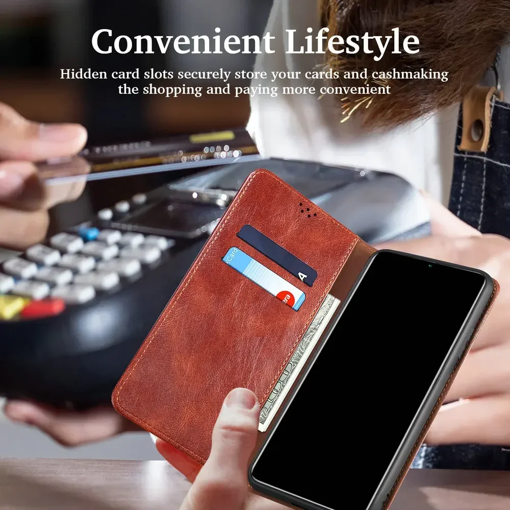 For Samsung Galaxy A55 5G Luxury Case Magnet Leather Book Coque Samsung A56 A 55 56 A37 A35 A25 A15 A16 A36 A26 A17 Flip Cover — view 2