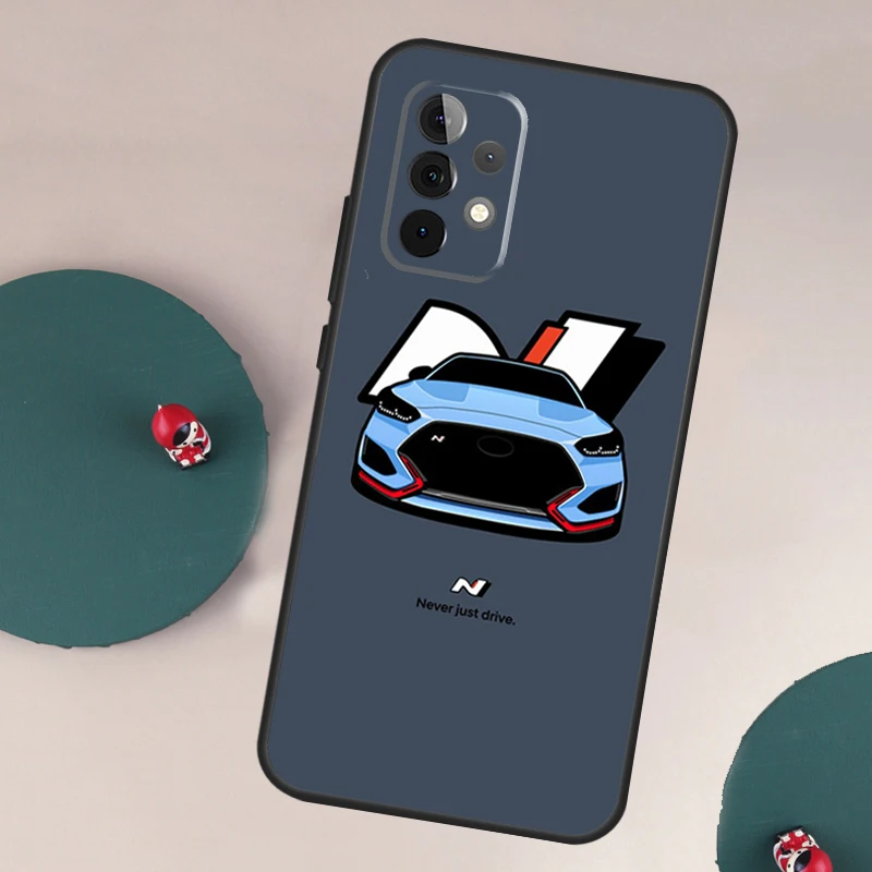 Sleek Blue Sports Car Phone Case