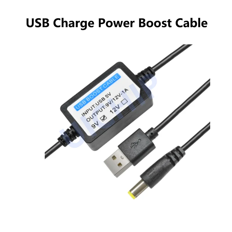 USB Charge Power Boost Cable DC 5V to DC 9V/12V 1A 2.1x5.5mm Step UP