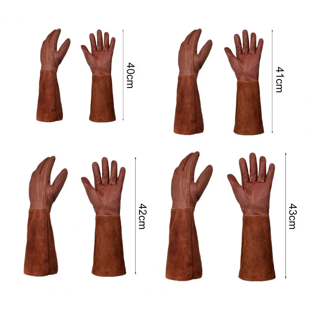 1 Pair Garden Gloves Wear Resistant Puncture Proof Elbow Length Full Coverage Work Gloves Labor Long Elbow Gloves 6