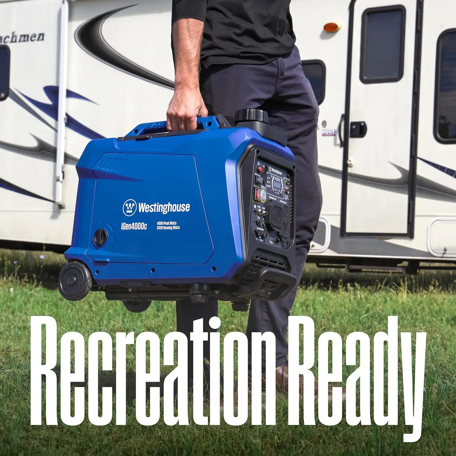 Outdoor Power Equipment 4000 Peak Watt Super Quiet Portable Inverter Generator Remote Electric Start Auto Choke
