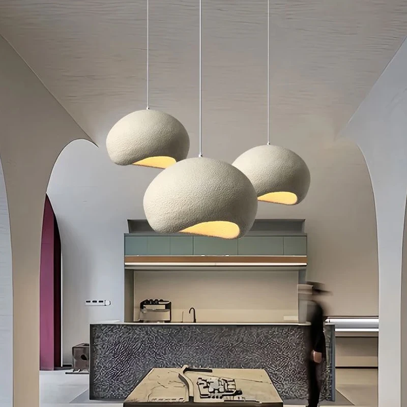 โมเดิร์น Handmade Wabi Sabi E27 เพดานโคมระย้า Luster ตกแต่งบ้านภายในร้านอาหารจี้ห้องนั่งเล่นห้องนอน FIXTURE 1