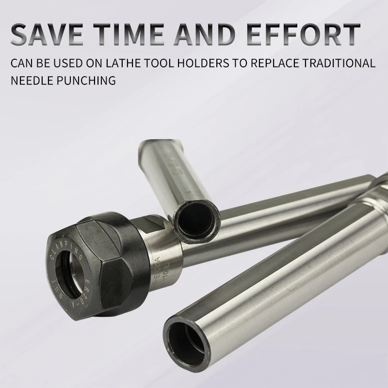 Lathe Side-Mounted Straight Shank ER Extension Rod Drill Extension Rod Holder
