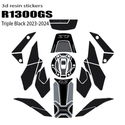 For R 1300 GS Triple Black R1300GS 2023-2024 Motorcycle Accessories Tank Pad 3D Epoxy Resin Sticker Protection Kit