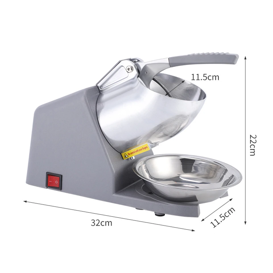 Electric Ice Crusher Smoothie Shaver Slush Ice Block Breaking grinder Machine 85KG/H 220V/110V ice crusher machine