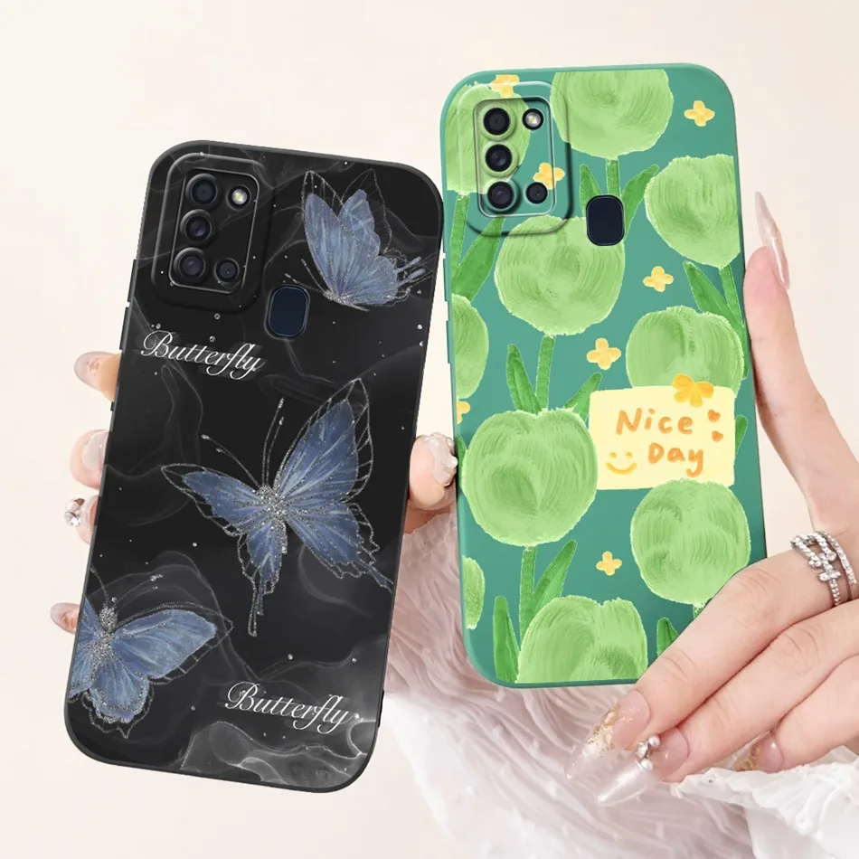 Elegant Printed Soft Silicone Shockproof Phone Case with Camera Protection