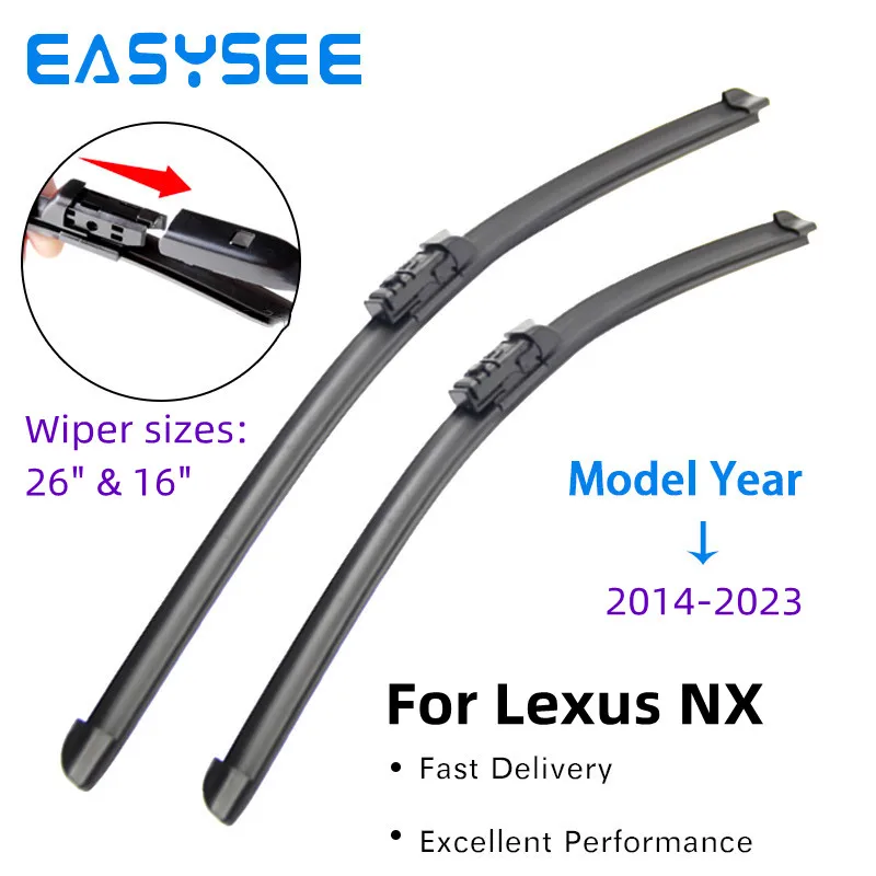 Spazzole Tergicristallo Per Lexus Nx 200 Nx200 Nx200T Nx300H Az10 Az20 2014 - 2023 Parabrezza Anteriore Posteriore Parabrezza Finestra Anteriore
