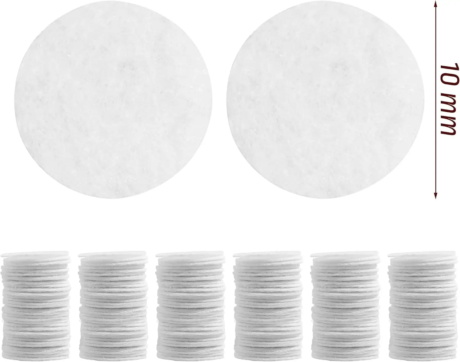 400 Filtri per Microdermoabrasione, Cuscinetti da 10mm, Filtri in Cotone per Macchina per Microdermoabrasione - Image 2
