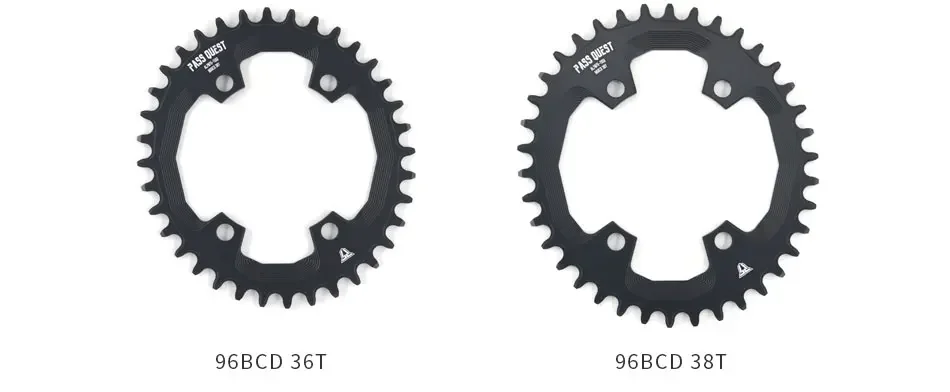 96bcd asymmetric Narrow Wide Chainring 30 32 34 36 38 40 42 Teeth Crown 96 bcd Oval Chain Ring Single For Deore Xt M7000 M8000