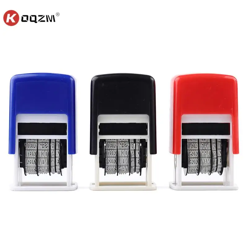 

1pcs Date Stamp DIY Handle Account Date Stamps Stamping Mud Set Mini Self-Inking Stamps For Office Escolar Supplies Emboss tools