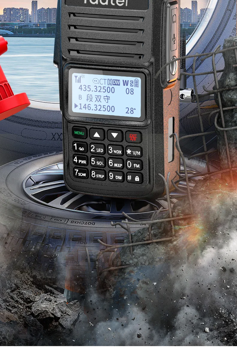 CâbleMicFoldAnt-Radio amateur pleine bande RT-770 Radtel, fréquence  d'aviation 136-620Mhz Recevoir Am FM Stat - Cdiscount Auto