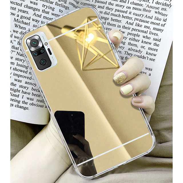 Note 10 Pro Max Soft Silicone Cover for Xiaomi Redmi Note 9S 10s 9 Pro Funda Makeup Mirror Case Redmi 9AT 9T 9C NFC Bumper