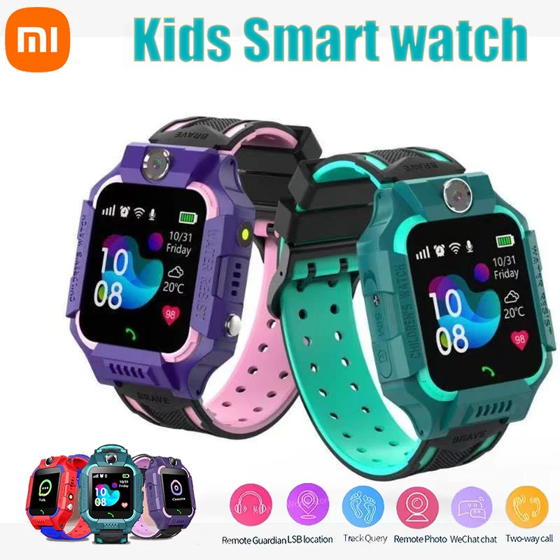 Xiaomi Kids 5G Smart Watch SOS GPS Location Sim Card Call Camera Child SmartWatch Camera Waterproof Watch Gift For IOS Android