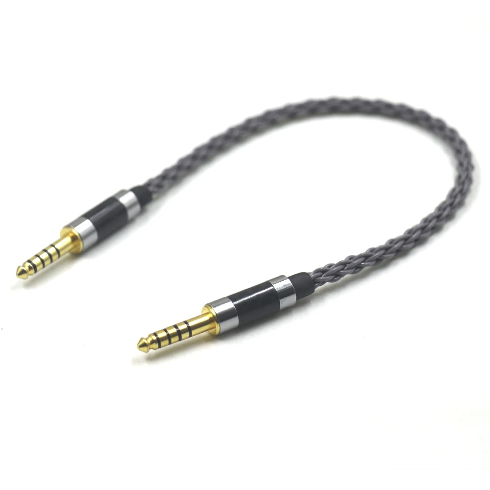 

New 7N OCC Silver 4.4mm Balanced Male to 4.4mm Balanced Male Audio Adapter Cable 4.4 Male to Male Adapter