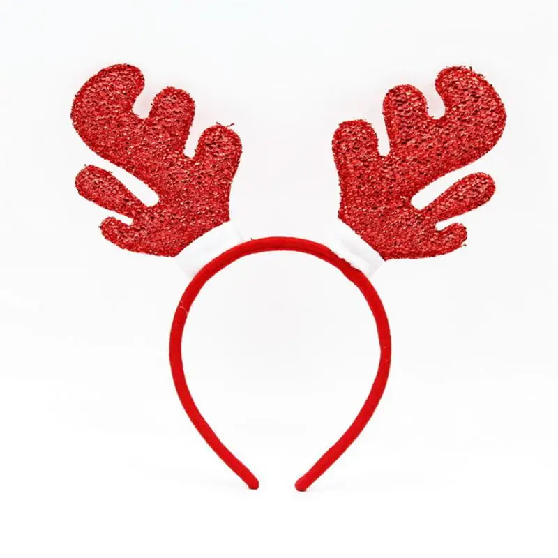 Christmas Headbands Cute Christmas Hair Hoop Santa Claus Hair Band Reindeer Snowman Head Hat Toppers Funny Holiday Party