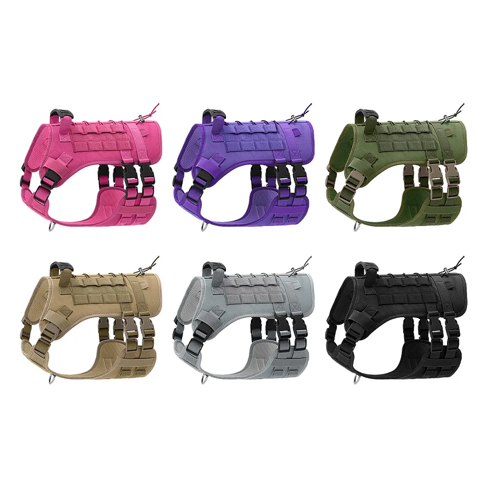 Enhanced No-Pull Dog Harness with Handle - Soft Padded & Reflective Vest for Easy Control - Ideal for Outdoor Walking & Training