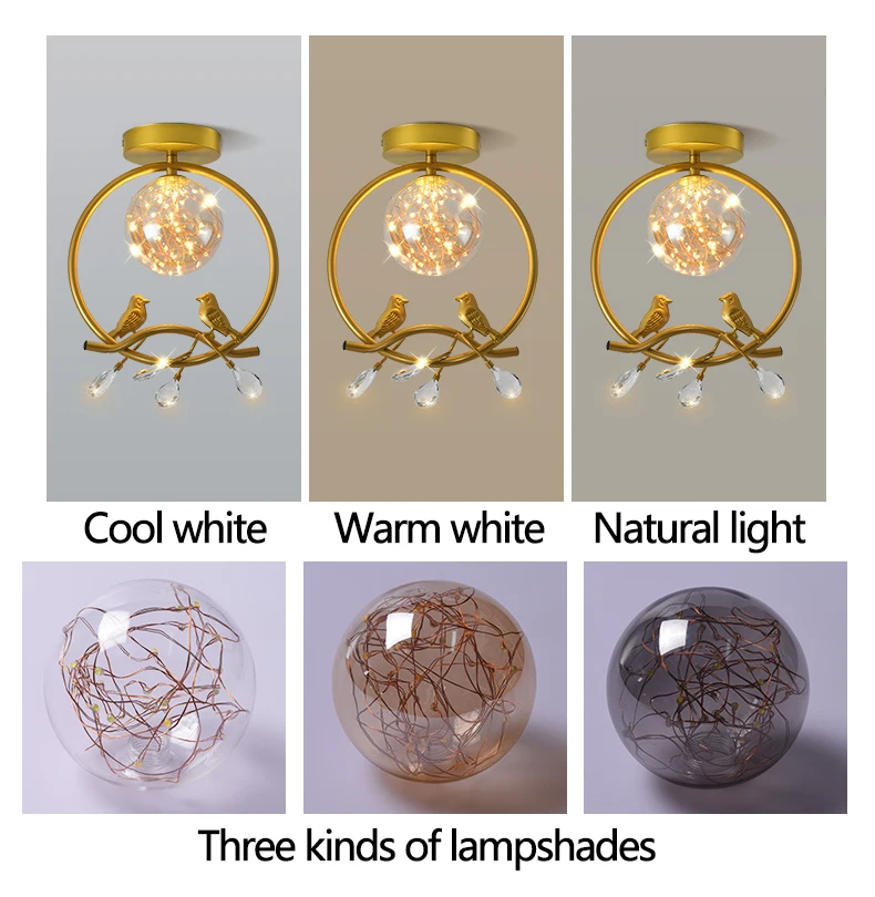 Lâmpada do Teto para Corredor Luz de Teto Moderno Preto Ouro Luz Sala Estar Quarto Casa Iluminação Interior Dispositivo Elétrico Led & 4 Home & Garden