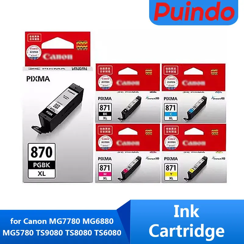 

Original new PGI-870 CLI-871 Ink Cartridge for Canon MG7780 MG6880 MG5780 TS9080 TS8080 TS6080 TS5080 PGI870 CLI871 Ink