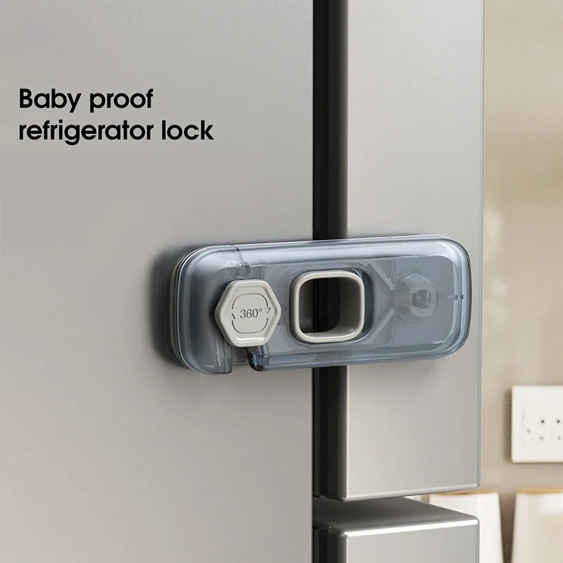 Refrigerator Lock 1/2/3Pc Home Refrigerator Lock Fridge Freezer Door Catch Lock Toddler Kids Child Cabinet Safety For Baby Safety Child