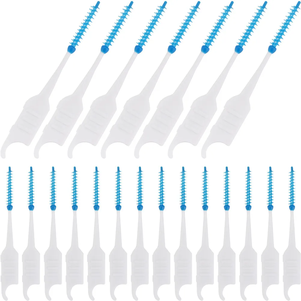 200Pcs 치간 브러쉬 전문 치과 청소 도구 경량 여행 친화적인 치아 클리너는 구취를 방지합니다