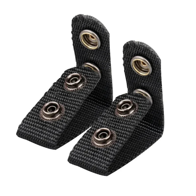 Adjustable Thickened Tactical Belt Buckle 4pcs Police Military Accessories Double Snap Buckle Nylon Tactical Belt Loop Retainer