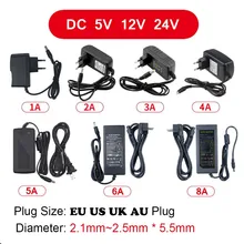LED 전원 어댑터 조명 변압기, AC 110V-220V-DC 5V 12V 24V 전원 공급 장치, 1A 2A 3A 5A 6A 8A 10A 램프 CCTV 라우터용