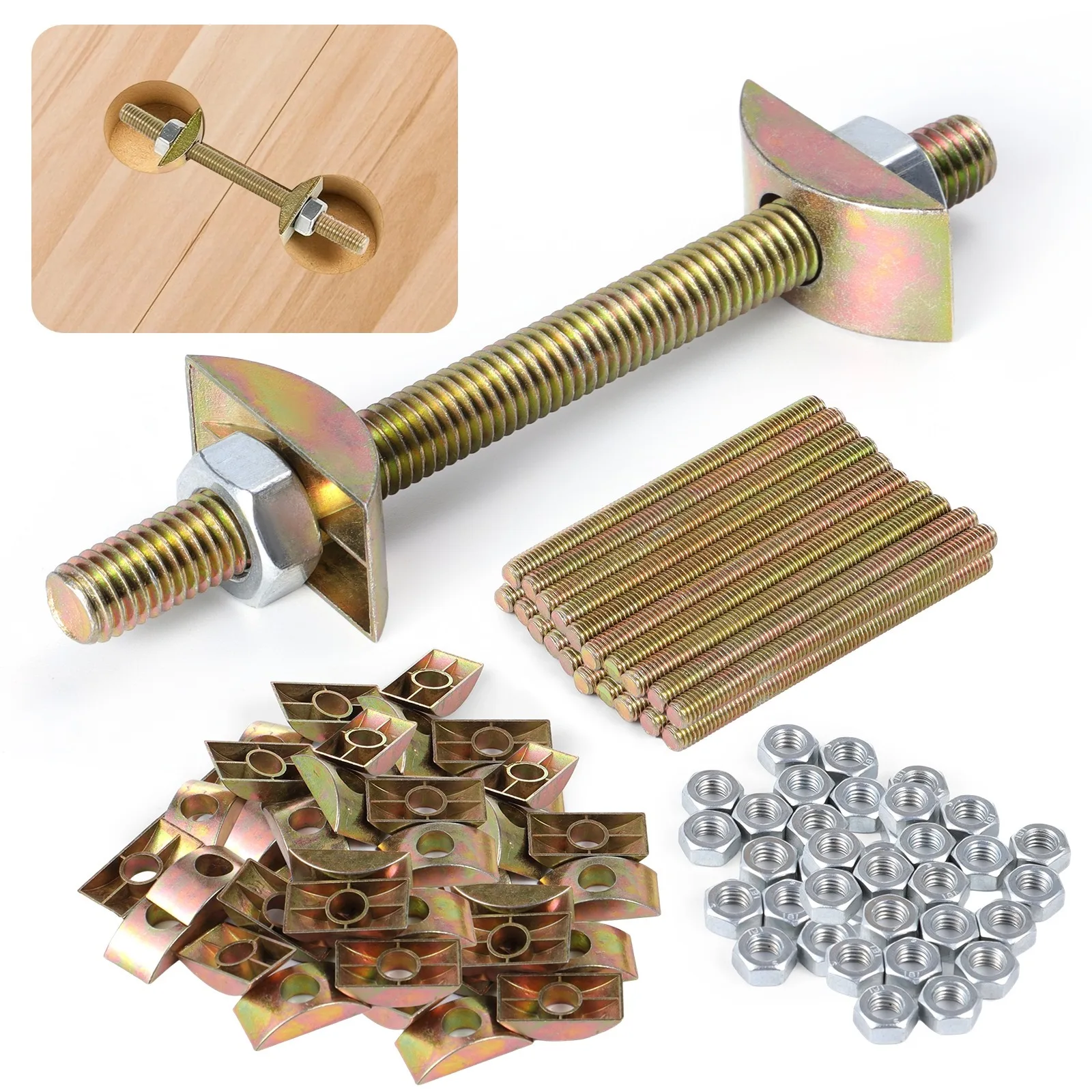 Joist Hanger Screws 20-Pack Heavy Duty Figure 8 Table Top Fasteners ...