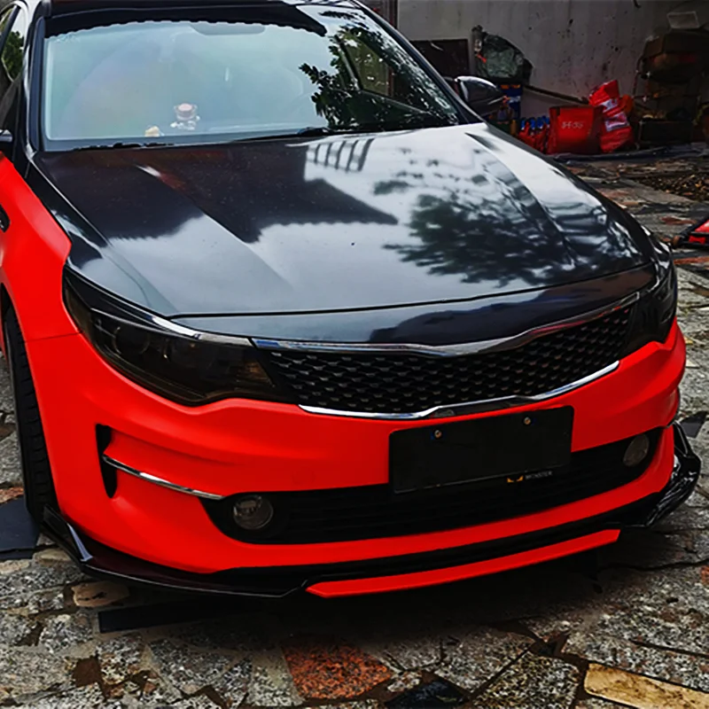 Car Front Bumper Lip Chin Spoiler Splitter Diffuser Guard Bodykit For 2011- Kia K5 Optima External Tuning Upgrade Accessorie