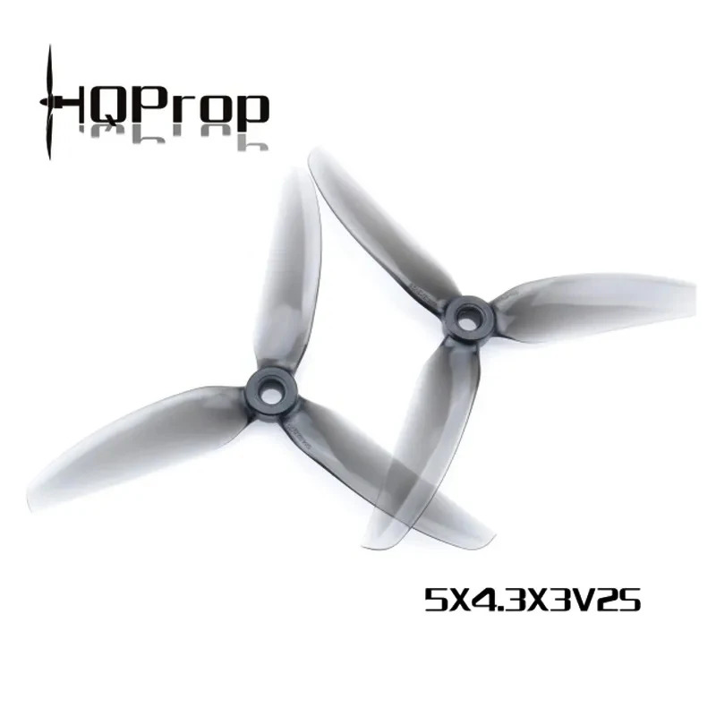 HQPROP 5x4.3x3V2S Hélices PC 3 Pales 5 pouces 6 paires pour Drone FPV