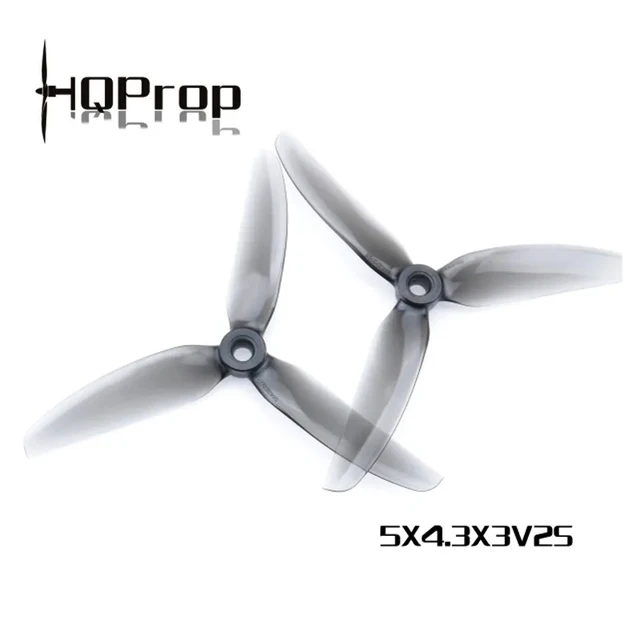 HQPROP 5X4.3X3V2S 5043 5X4.3X3 3-Blade PC Propeller for RC FPV Racing Freestyle 5inch Drones Replacement DIY Parts 6Pairs 5