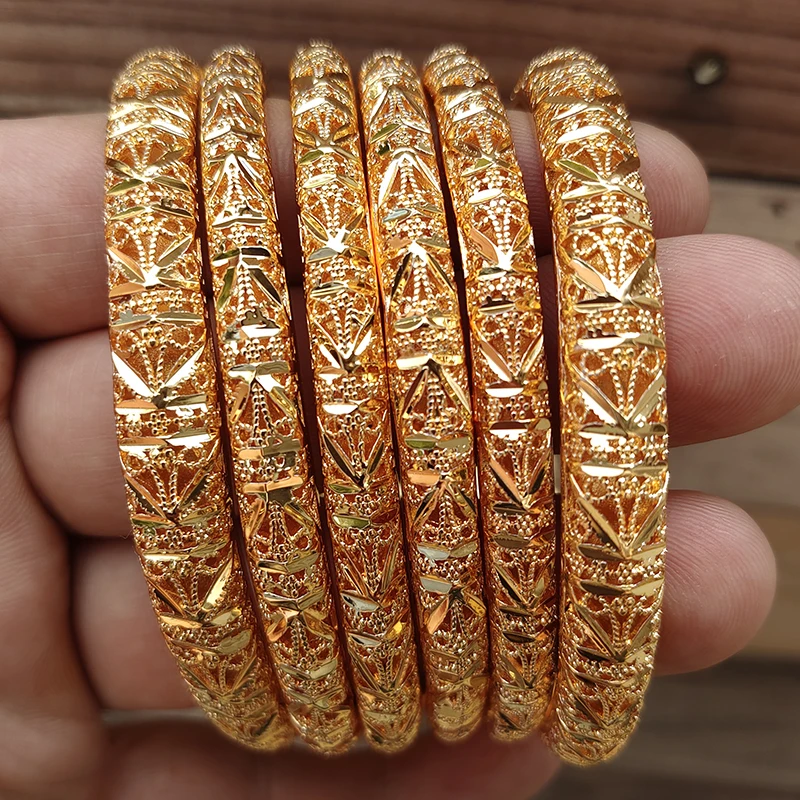 6-Piece Gold Color Bangle Set 2