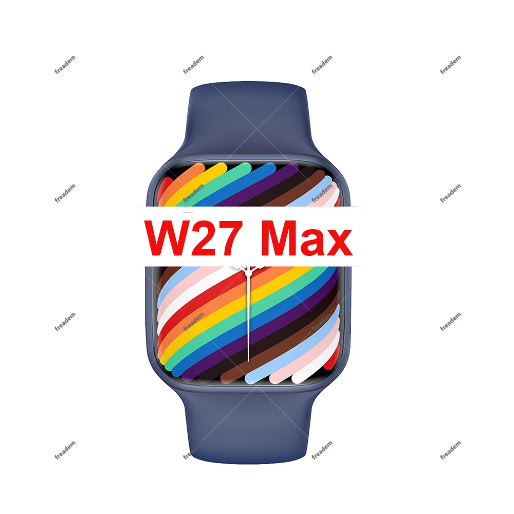 New W27 Max Smartwatch 1.9 Inch NFC BT Call Fitness Ip68 Smart Watch for Men Women Android Ios Watch 7 Black Gold 
