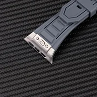 Bracelet de Sport en Silicone pour Apple watch ultra 2, 49mm, en acier inoxydable, série iwatch 9 8 7 6 5 SE 45mm 44mm 42mm 4