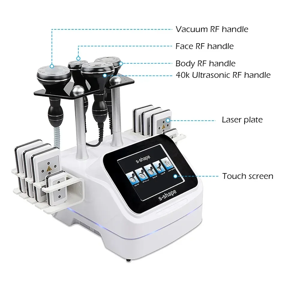 最新の 6 in 1 ボディシェイピングマシン 40K 減量超音波