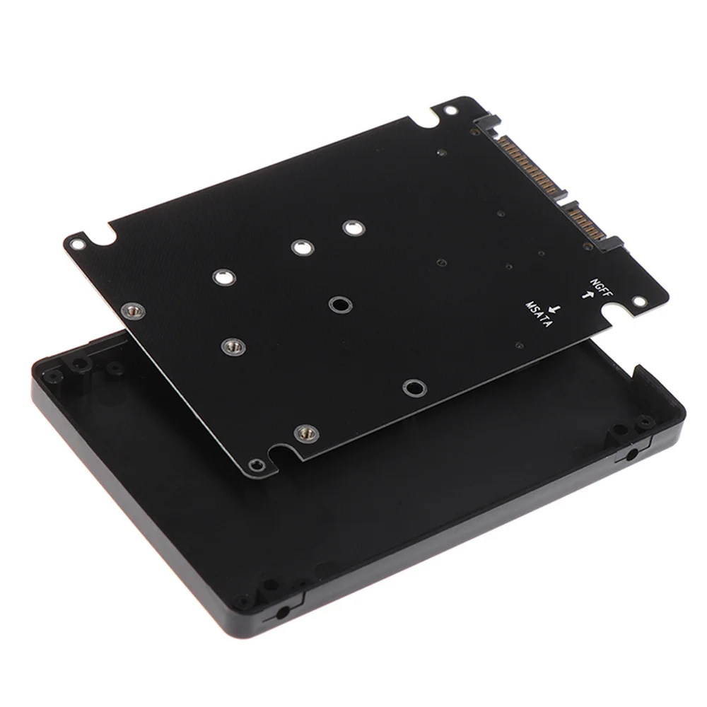 M.2/mSATA to SATA 어댑터, M.2 NGFF mSATA SSD에서 SATA3.0 2.5 인치 어댑터, mSATA/M2 SSD 컨버터 라이저 보드 카드, 6Gbps, 1 PCs, 2 PCs, 3PC