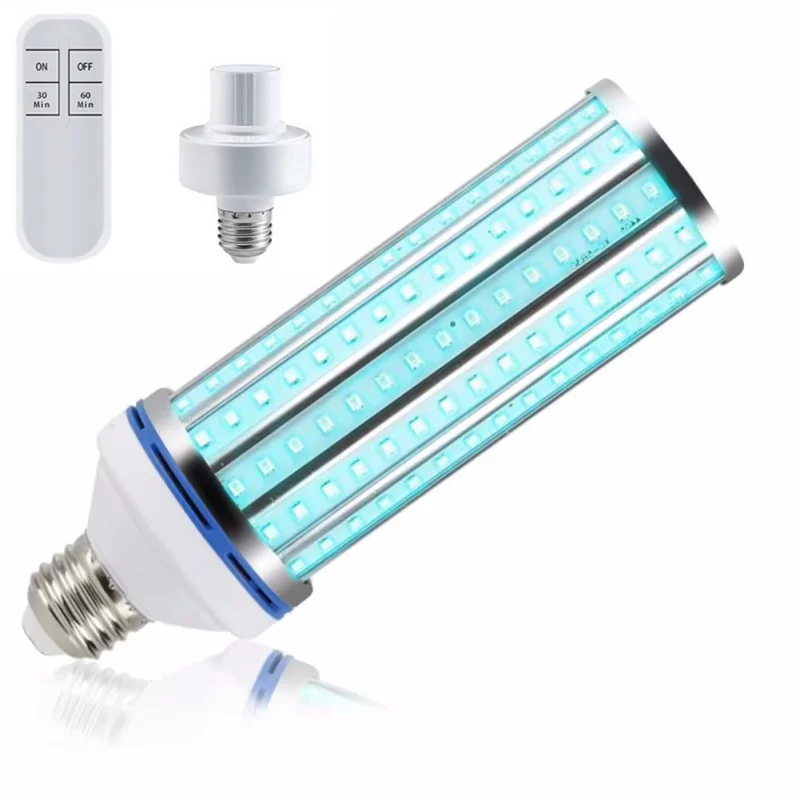 Disinfection UVC Lamp E27 60W LED Ultravioleta UV Led Lamp Sterilizer Light UV-C Germicidal Bulb 110V Bactericidal 220V