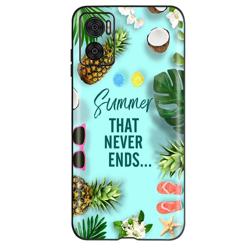 Elegant Flower Butterfly Soft Phone Case for Motorola Moto E Series