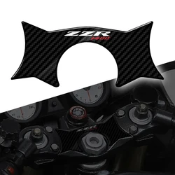 For Kawasaki ZZR1400 2006-2011 3D Carbon Fiber Triple Tree Yoke Cover Protector Tank Pad