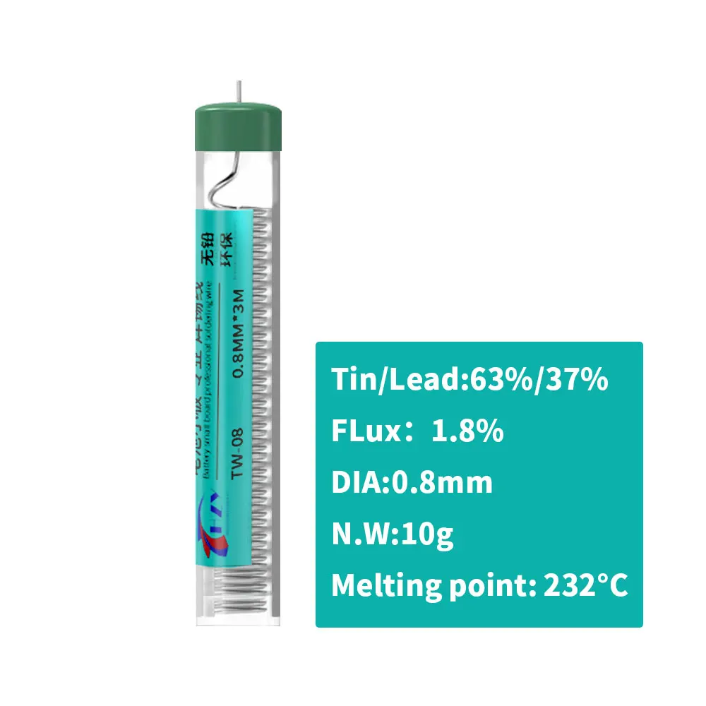 HZY TW-08/TW-10 Lead Free Solder Wire Tin Pen 0.8MM/1MM Portable Rosin Core Solder Welding Soldering Iron Battery Repair Tools soldering wire soldering tin wire welding wires