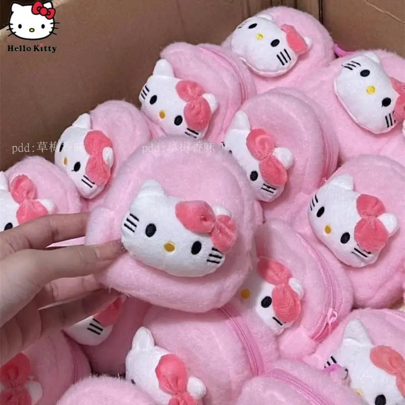 

Cinnamoroll Kuromi Pompompurin Hello Kitty My Melody Sanrio Cartoon Cute Plush Coin Purse Pendant Anime Plush Toys for Girl Gift